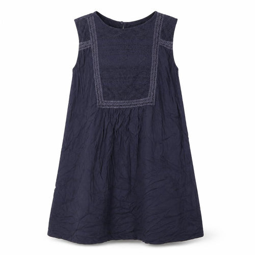 Mango Womens Blue Viscose A-Line Size L Boat Neck Button