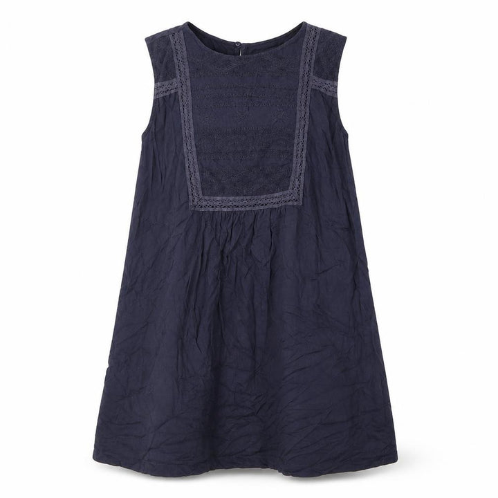 Mango Womens Blue Viscose A-Line Size L Boat Neck Button