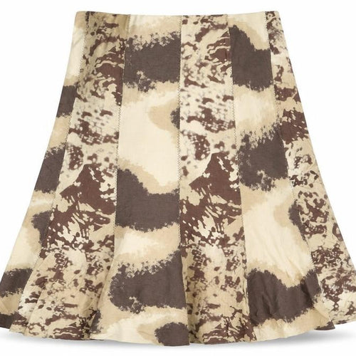 Emreco Womens Multicoloured Geometric Viscose A-Line Skirt Size 12