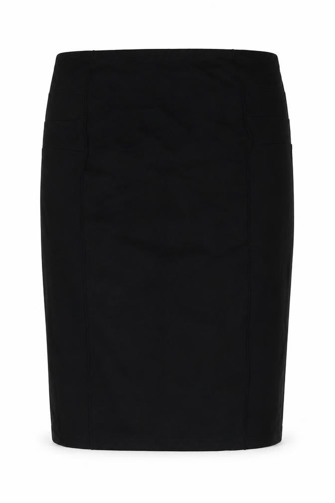 Mama-licious Womens Black Viscose Straight & Pencil Skirt Size M