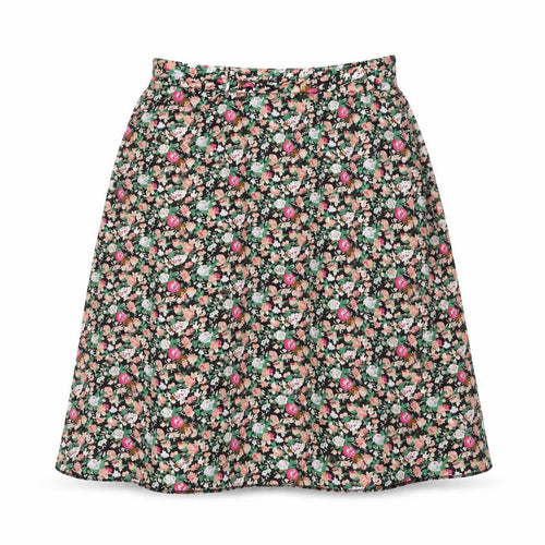 Preworn Womens Multicoloured Floral Polyester Swing Skirt Size XL
