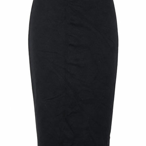 George Womens Black Viscose Straight & Pencil Skirt Size 8