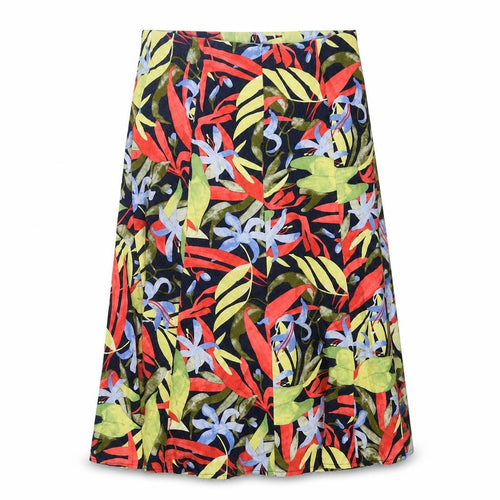 ble Womens Multicoloured Floral Cotton Swing Skirt Size 12