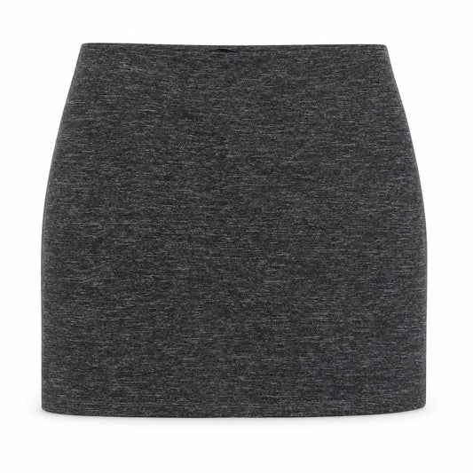 Front view of Marks & Spencer women’s grey polyamide bandage skirt, size UK 12