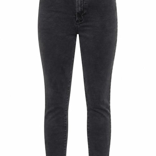 Denim & Co. Womens Black Cotton Skinny Jeans Size 14 Regular Zip
