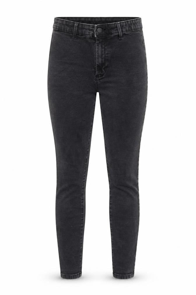 Denim & Co. Womens Black Cotton Skinny Jeans Size 14 Regular Zip