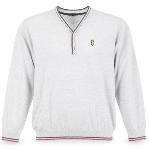 George Mens Grey Round Neck Acrylic Pullover Jumper Size XL Long Sleeve
