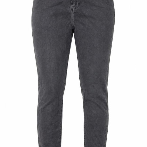 New Look Womens Grey Cotton Skinny Jeans Size 14 Regular Zip