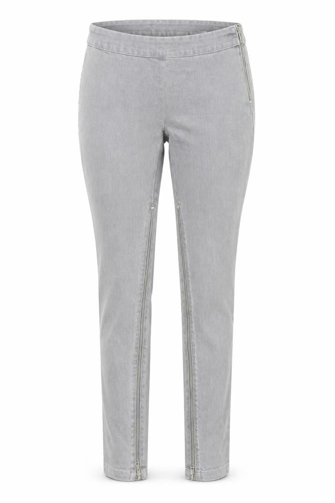 By Malene Birger Womens Grey Cotton Skinny Jeans Size 6 Regular Zip
