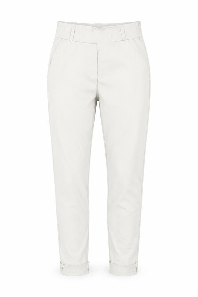 Culture Sud Womens Grey Herringbone Cotton Trousers Size S Regular