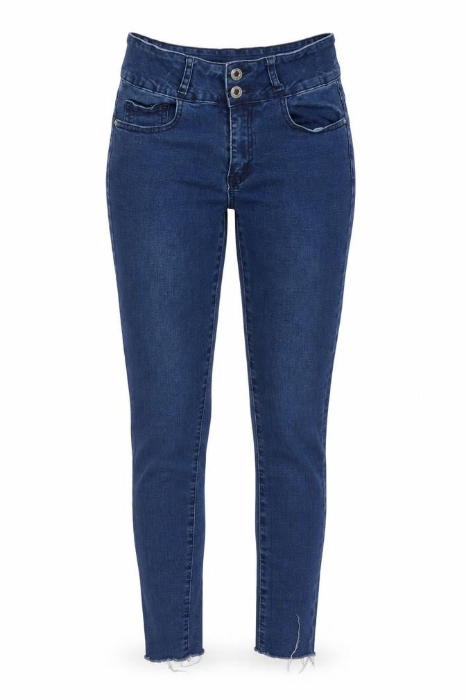 SheIn Womens Blue Cotton Skinny Jeans Size M L25 in Regular Button