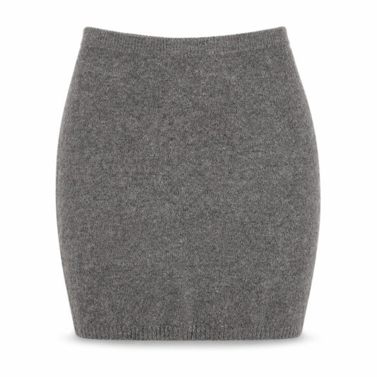 Front view of Marks & Spencer women’s grey polyester bandage skirt, size XL