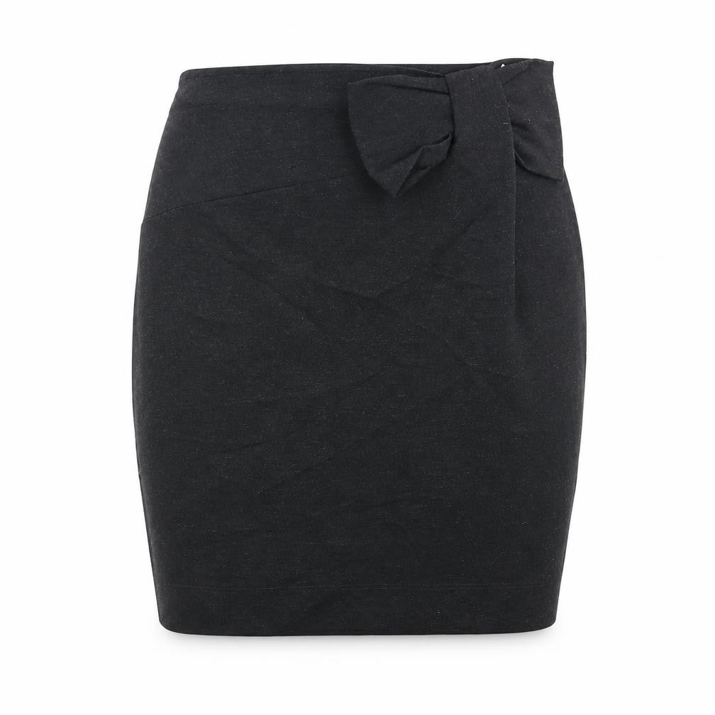 French Connection Womens Grey Viscose Straight & Pencil Skirt Size 10 Zip
