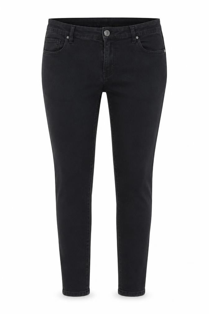Denim & Co. Womens Black Cotton Skinny Jeans Size 12 Regular Zip