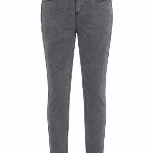 2 birds Womens Grey Cotton Skinny Jeans Size 10 Regular Zip