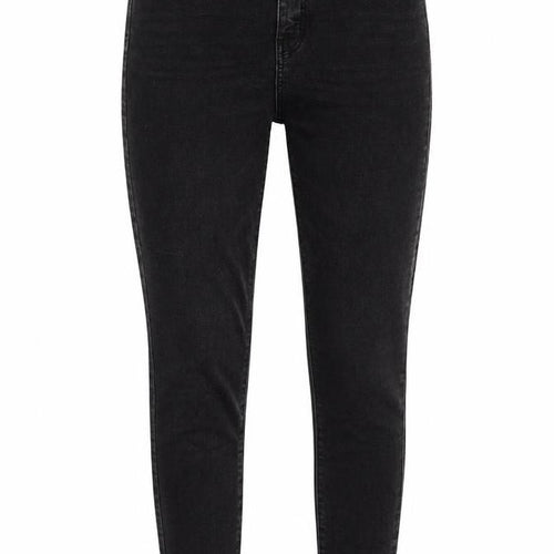 Denim & Co. Womens Black Cotton Skinny Jeans Size 12 Regular Zip