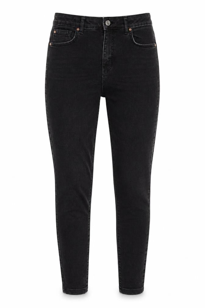 Denim & Co. Womens Black Cotton Skinny Jeans Size 12 Regular Zip