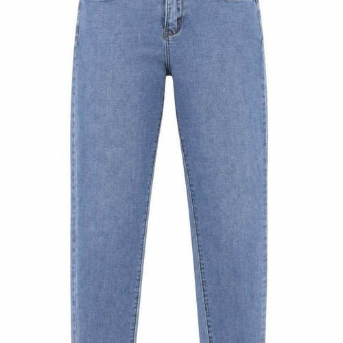 Denim & Co. Womens Blue Cotton Straight Jeans Size 10 Regular Zip