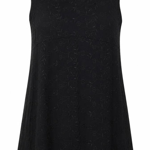 Dorothy Perkins Womens Black Floral Viscose Trapeze & Swing Size 16 Round Neck Pullover