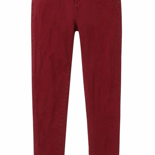 Yes Yes Womens Red Cotton Skinny Jeans Size 10 Regular Zip