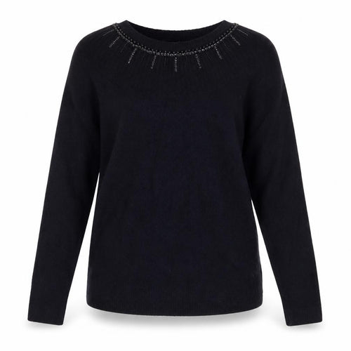 Dorothy Perkins Womens Black Scoop Neck Acrylic Pullover Jumper Size 8