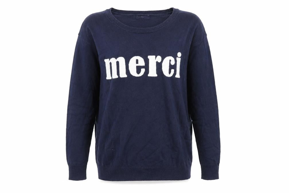 Gap Mens Blue Round Neck Acrylic Pullover Jumper Size S Long Sleeve - Merci