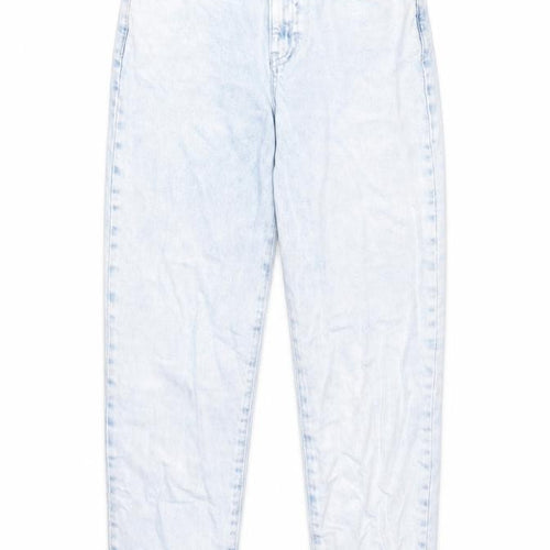 Miss Selfridge Womens Blue Cotton Skinny Jeans Size 4 Regular Zip