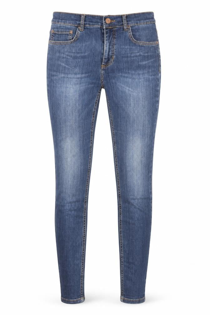 And Or Womens Blue Cotton Skinny Jeans Size 6 Regular Zip