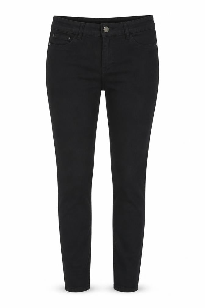 Marks and Spencer Womens Black Cotton Skinny Jeans Size 10 Regular Zip