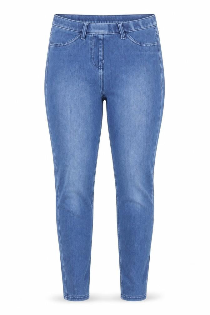 Marks and Spencer Womens Blue Cotton Skinny Jeans Size 10 Regular