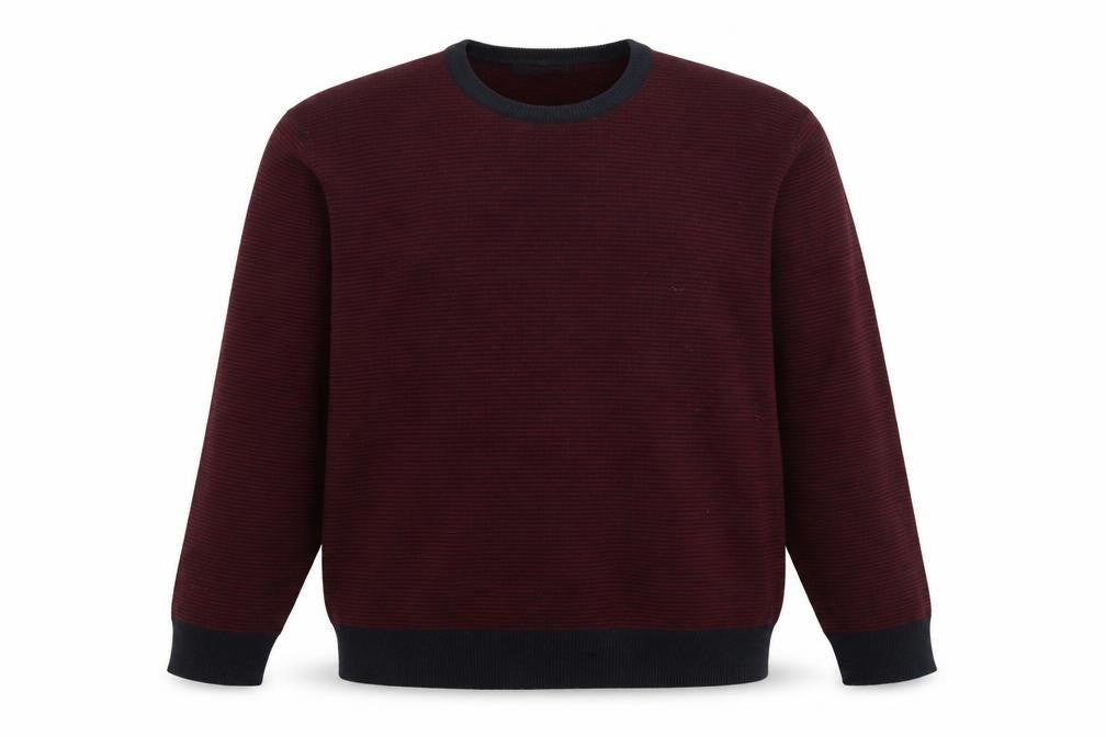 Marks and Spencer Mens Purple Round Neck Acrylic Pullover Jumper Size XL Long Sleeve