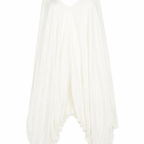 FINELLA Womens White Viscose Jumpsuit One-Piece Size S L23 in Pullover