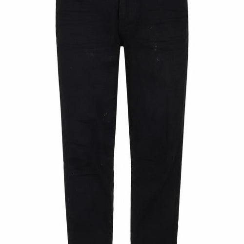 Marks and Spencer Womens Black Cotton Skinny Jeans Size 10 Regular Zip