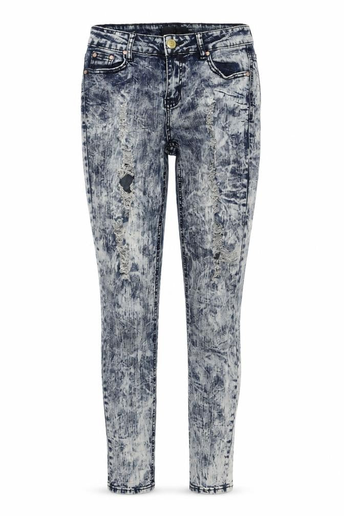 My Christy Womens Blue Cotton Skinny Jeans Size M Regular Zip