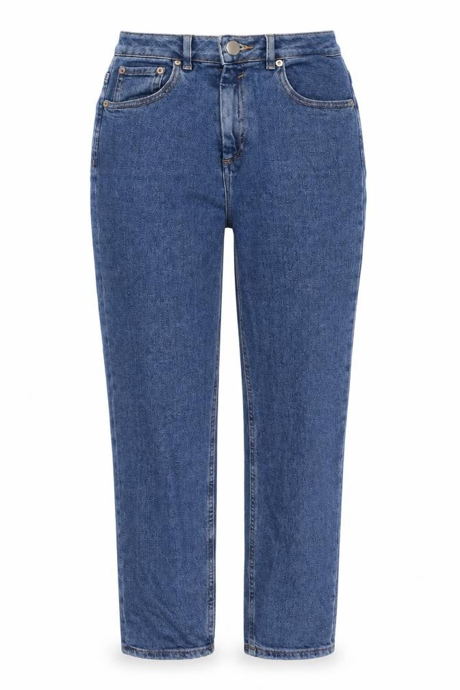 ASOS Womens Blue Cotton Straight Jeans Size 26 in L30 in Regular Zip
