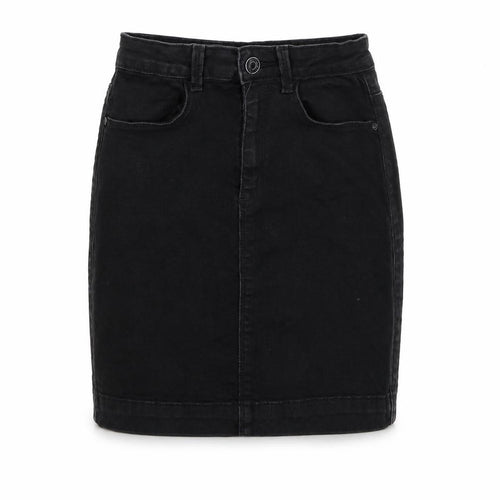 Missguided Womens Black Cotton Straight & Pencil Skirt Size 8 Zip