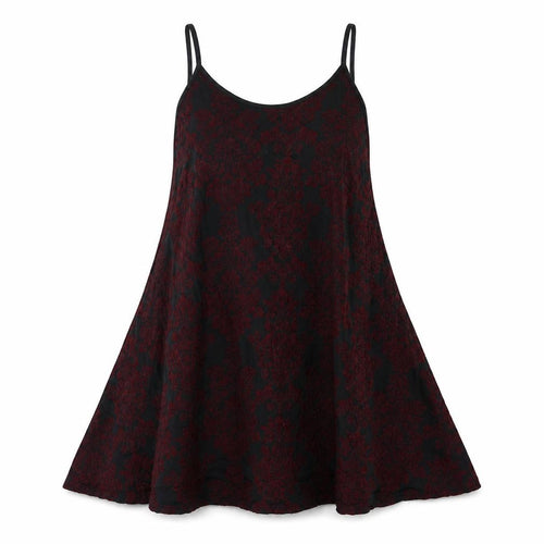 Mizumi Womens Black Floral Polyester Trapeze & Swing Size L Scoop Neck Pullover