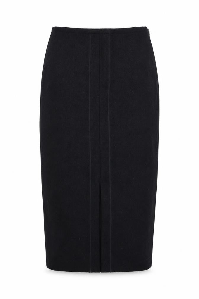 Platinum Womens Black Polyester Straight & Pencil Skirt Size 33 in Zip