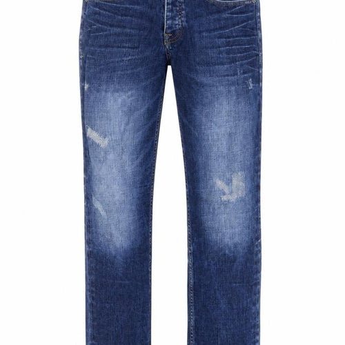 Union Wares Mens Blue Cotton Straight Jeans Size 32 in Regular Zip