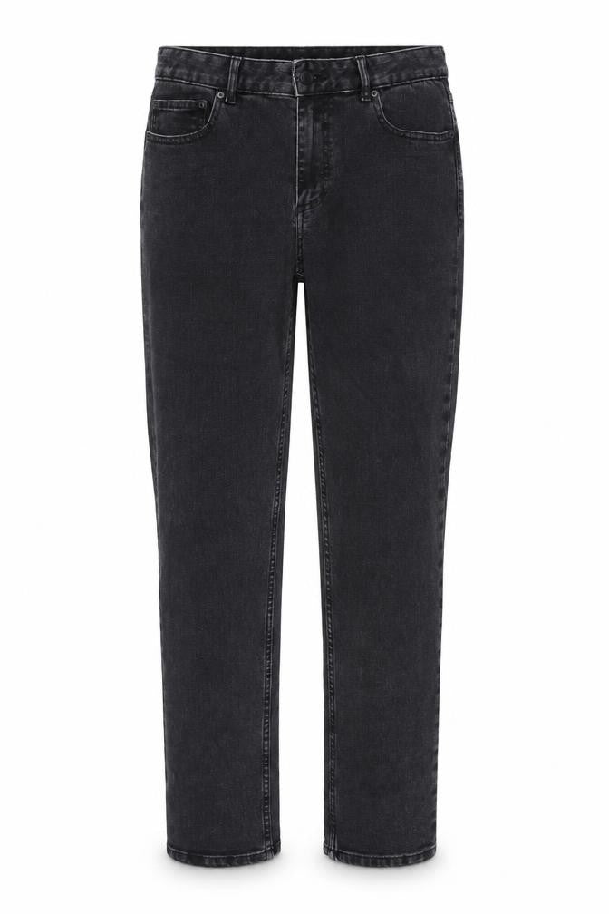Marks and Spencer Womens Grey Cotton Straight Jeans Size 10 L30 in Regular Button