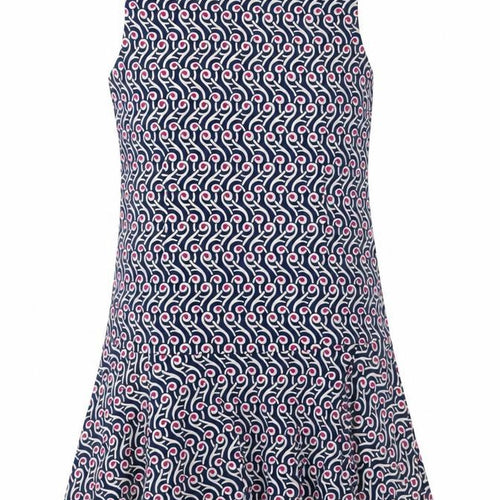 Preworn Womens Multicoloured Geometric Cotton Trapeze & Swing Size M Round Neck Zip