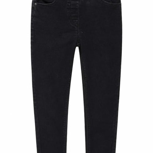 Matalan Girls Black Cotton Skinny Jeans Size 9 Months Regular Pullover
