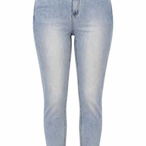 Marks and Spencer Womens Blue Cotton Skinny Jeans Size 8 Regular Zip