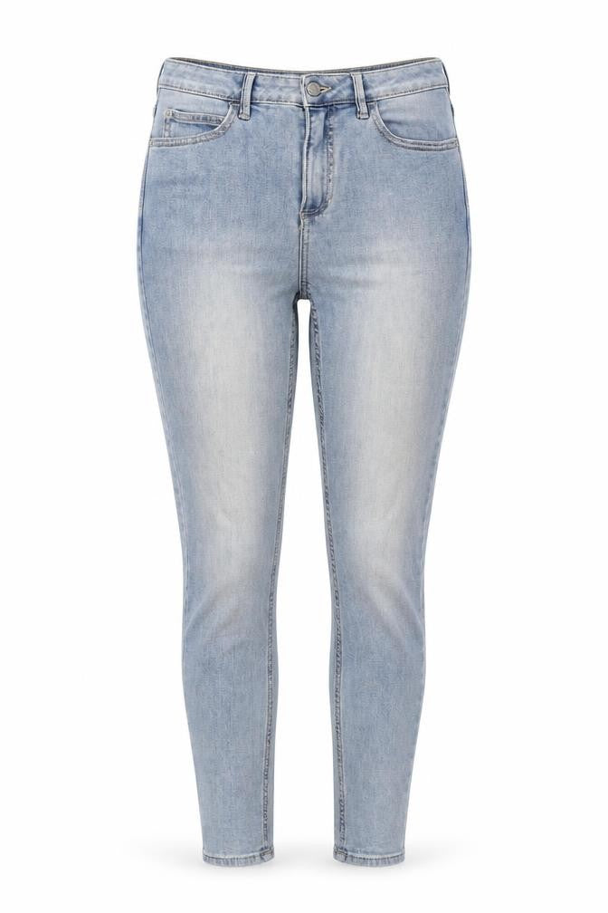 Marks and Spencer Womens Blue Cotton Skinny Jeans Size 8 Regular Zip