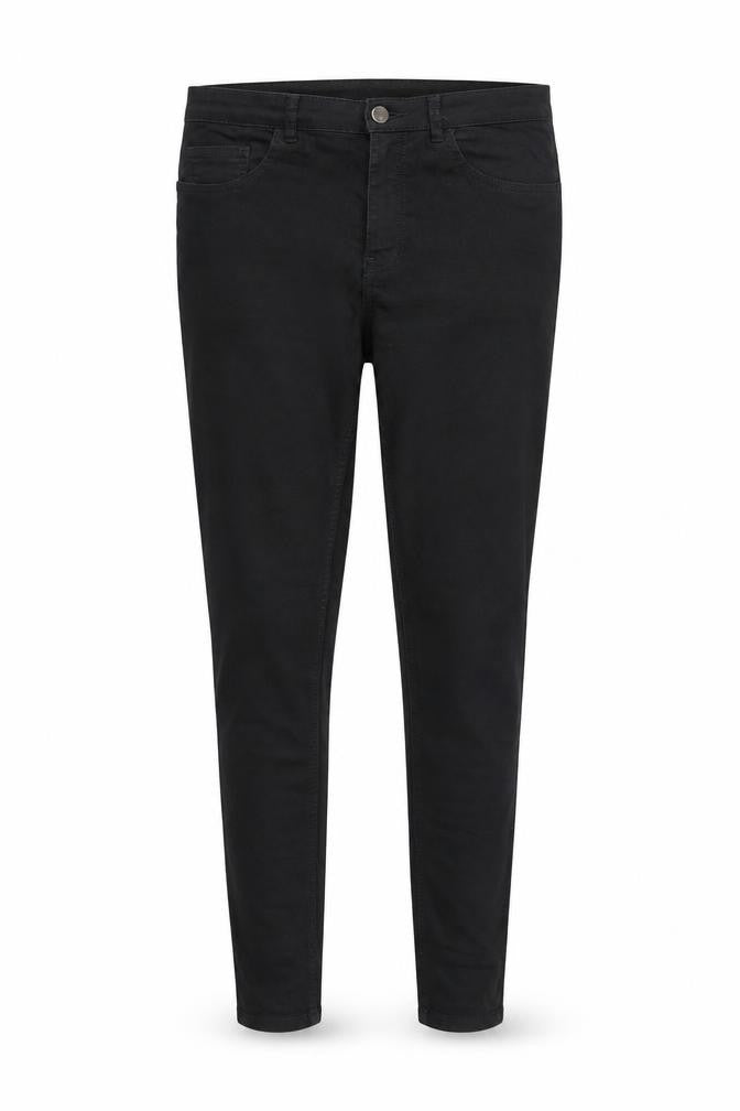 H&M Womens Black Cotton Skinny Jeans Size 12 Regular Zip