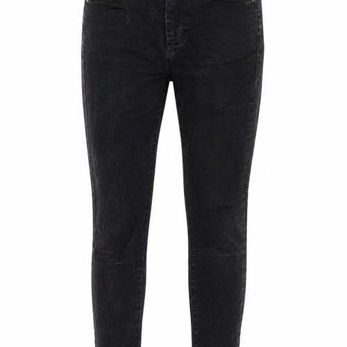 Topshop Womens Black Cotton Skinny Jeans Size 26 in L30 in Regular Zip
