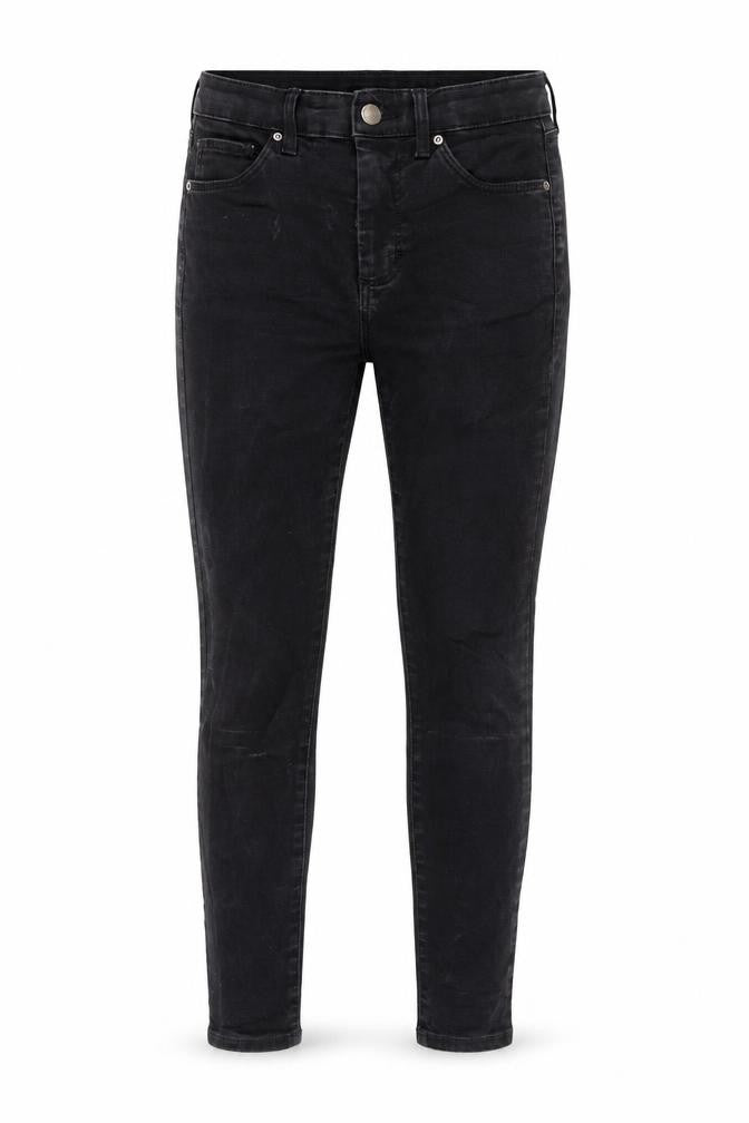 Topshop Womens Black Cotton Skinny Jeans Size 26 in L30 in Regular Zip
