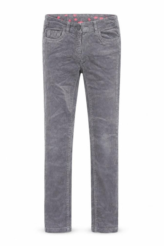 Front view of Next girls’ green 100% cotton skinny jeans, size 11, years regular zip