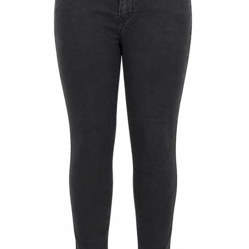 H&M Womens Grey Cotton Skinny Jeans Size 12 Regular Zip