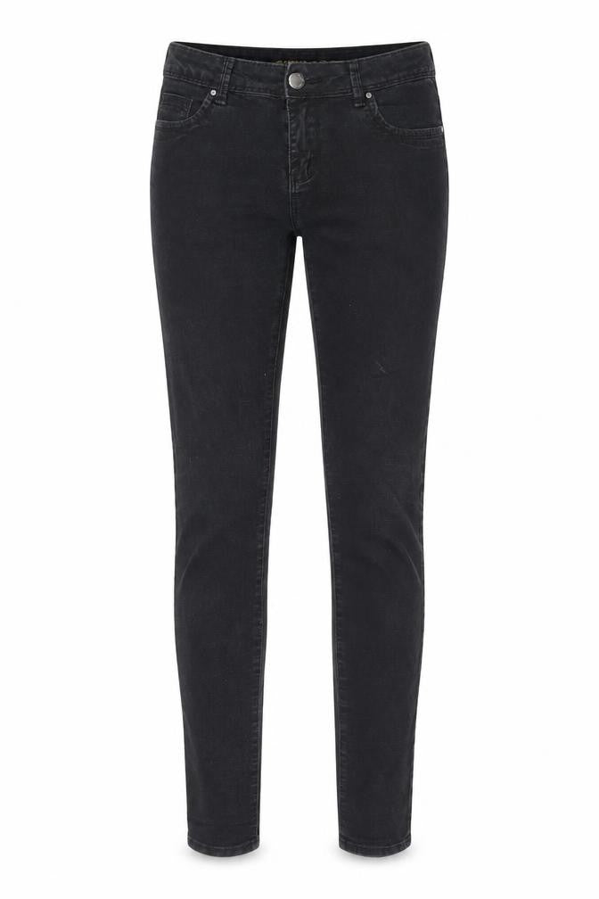 Denim & Co. Womens Black Cotton Skinny Jeans Size 10 Regular Zip